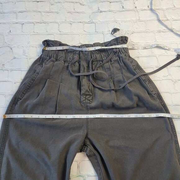 NWT Free people Margate Pleated Trousers Black noir size S - Picture 6 of 14